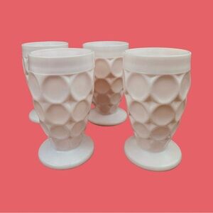 Elegant MCM Jeanette Shell Pink Juice Glasses - Set of 4